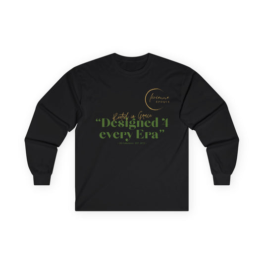 Olivienne Epoque T1 Long Sleeve Tee, Unisex Tee Shirt, Gift for Culture Lovers, OE Original Designed Tee, Unique Elegant Apparel
