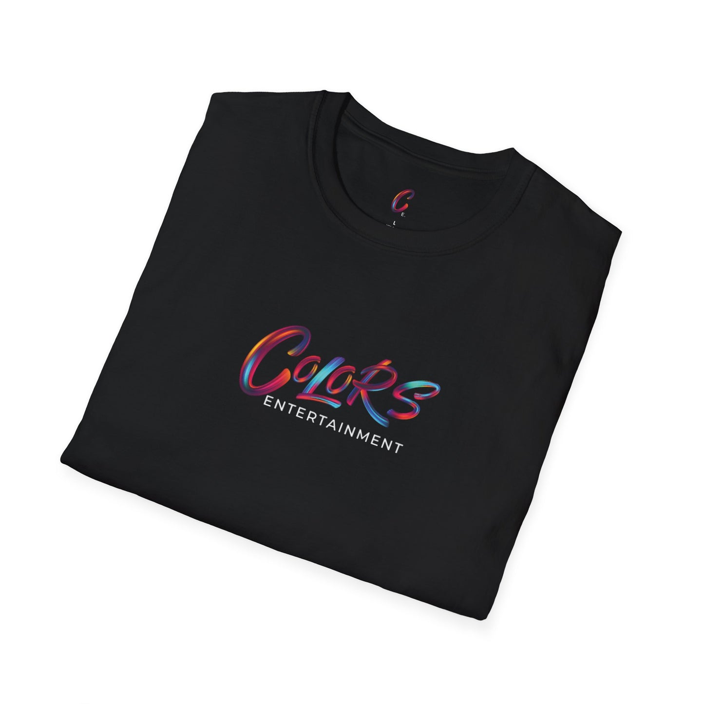 Colors Entertainment Unisex T-Shirt, Softstyle Tee for Art Lovers, Graphic Tee, Casual Wear, Gift for Friends