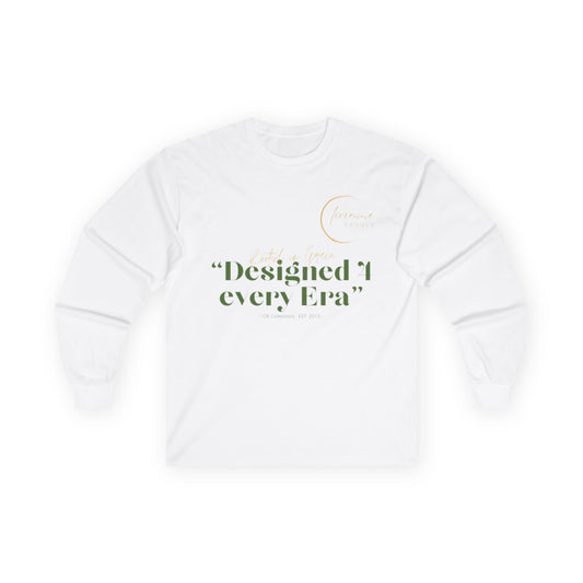 Olivienne Epoque T1 Long Sleeve Tee, Unisex Tee Shirt, Gift for Culture Lovers, OE Original Designed Tee, Unique Elegant Apparel