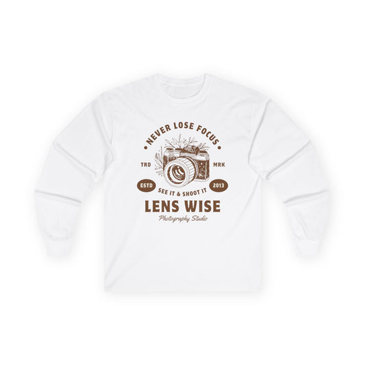 Photography Enthusiast Long Sleeve Tee, Unisex Tee Shirt, Gift for Photo Lovers, Camera Graphic Tee, Unique Photography Apparel