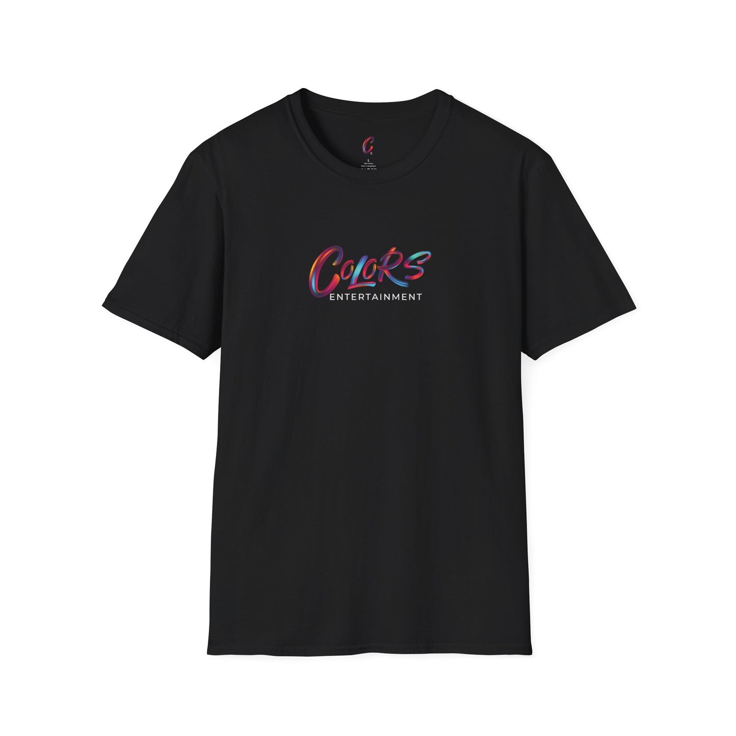 Colors Entertainment Unisex T-Shirt, Softstyle Tee for Art Lovers, Graphic Tee, Casual Wear, Gift for Friends