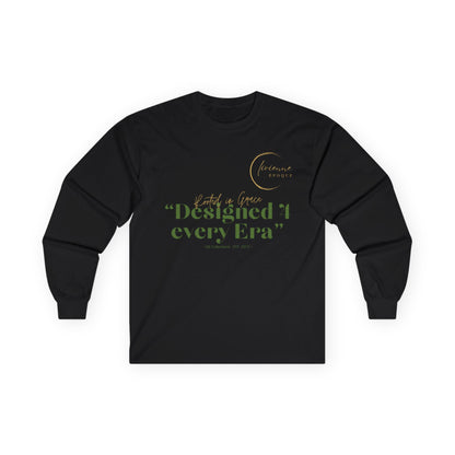 Olivienne Epoque T1 Long Sleeve Tee, Unisex Tee Shirt, Gift for Culture Lovers, OE Original Designed Tee, Unique Elegant Apparel