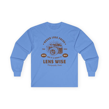 Photography Enthusiast Long Sleeve Tee, Unisex Tee Shirt, Gift for Photo Lovers, Camera Graphic Tee, Unique Photography Apparel
